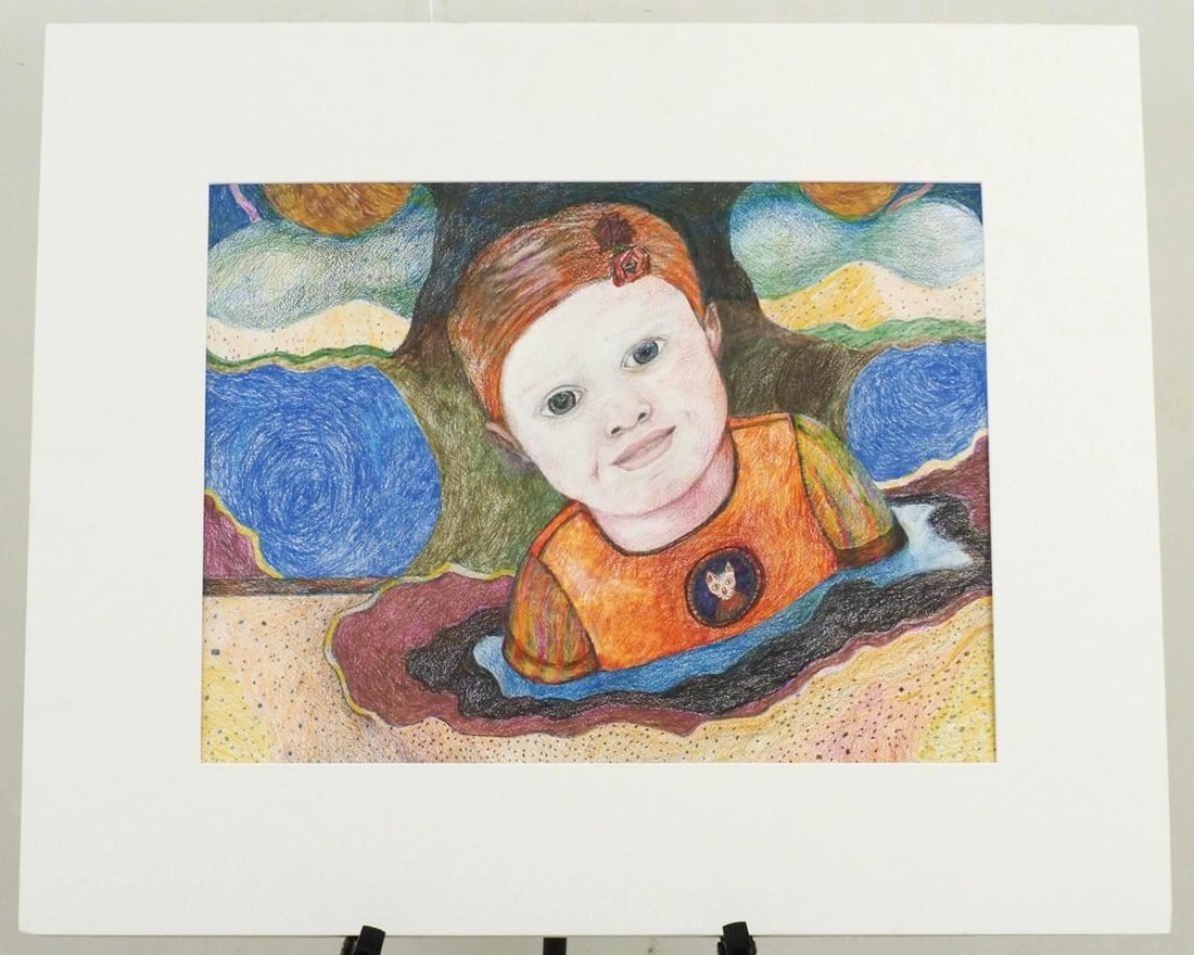 Rita Fuchsberg Crayon on Artists Paper - 3