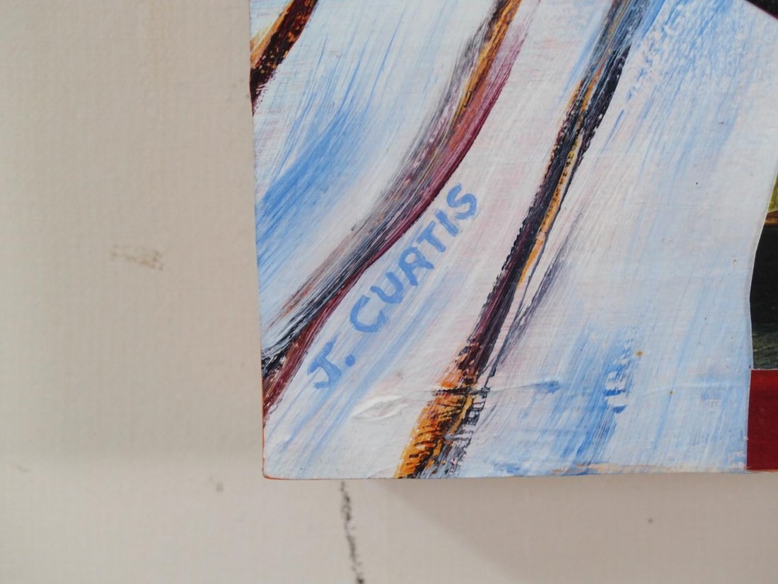Joan Curtis Acrylic Collage on Panel - 5
