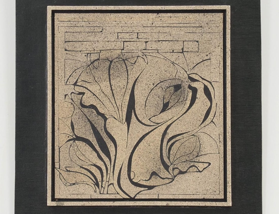 Sally Pleet Sandpaper on Wood Panel - 3