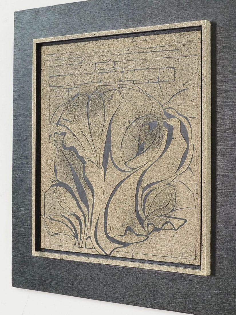 Sally Pleet Sandpaper on Wood Panel - 4