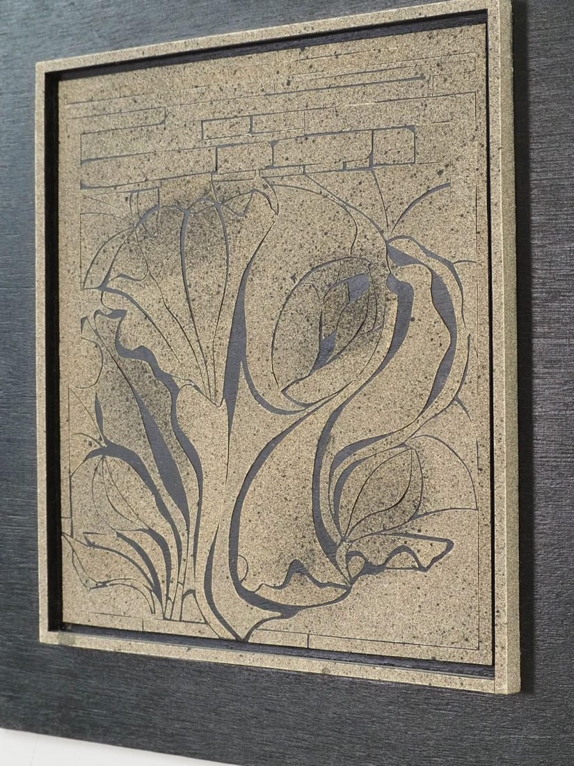 Sally Pleet Sandpaper on Wood Panel - 5