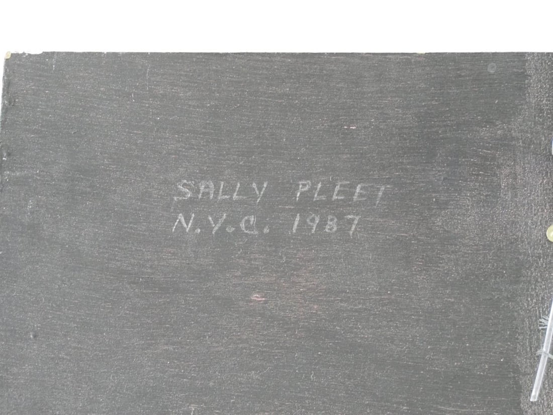 Sally Pleet Sandpaper on Wood Panel - 7