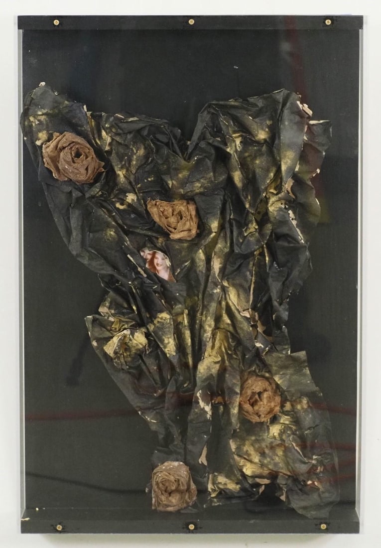 Fran Bull Wall Sculpture in Shadowbox - 6