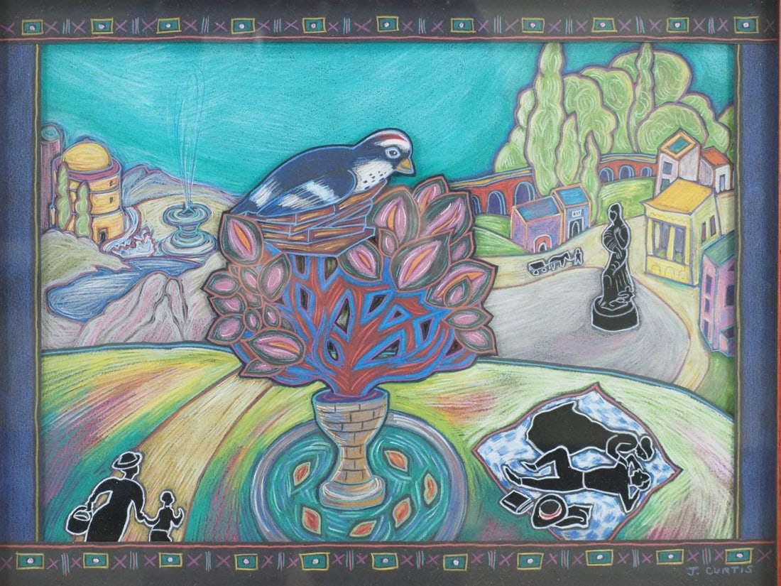 Joan Curtis Colored-Pencil & Acrylic Paper - 3