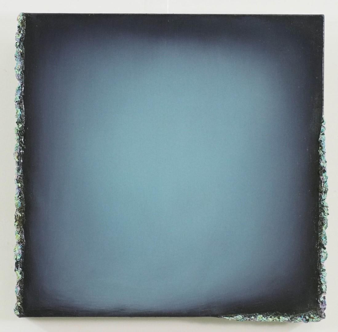 Marietta Patricia Leis Oil on Canvas: "Sliver 1", signed and titled en verso "Marietta Patricia Leis", 18" x 18" 