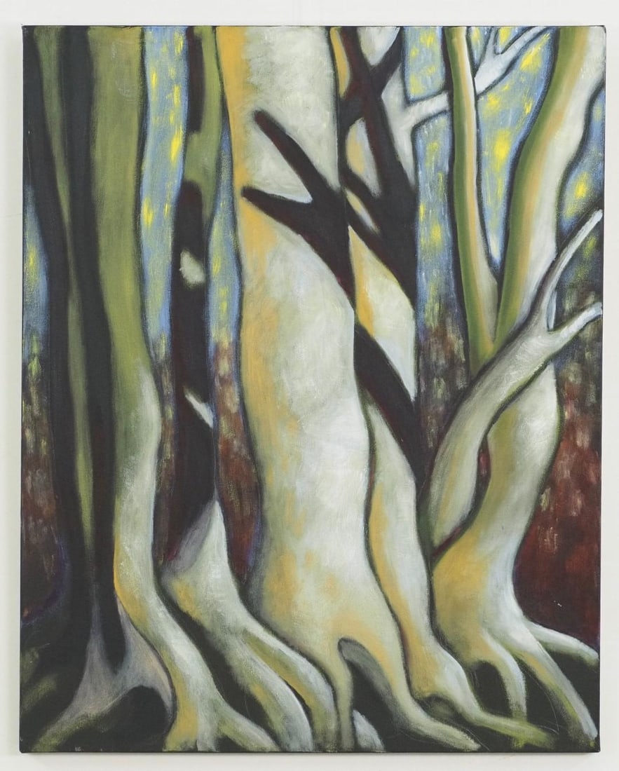 Unsigned Oil on Canvas Abstract Painting - 2