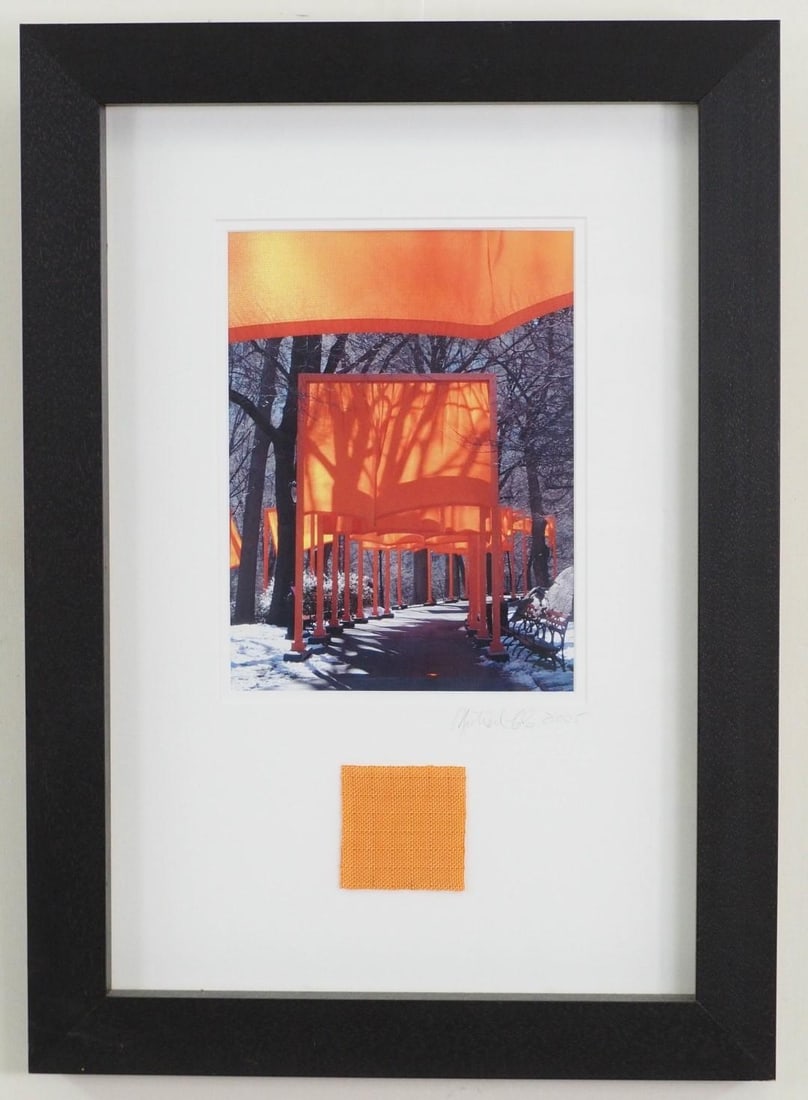 Color Photograph of Gates Exhibit in Central Park, NY w/Fabric (1 of 6)
