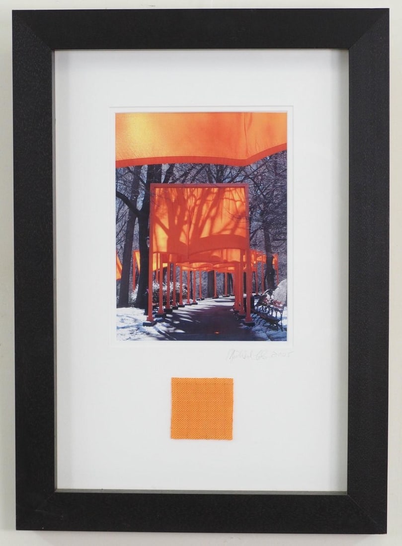 Color Photograph of Gates Exhibit in Central Park, NY w/Fabric - 2