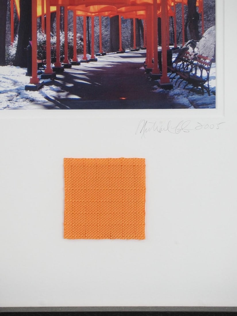 Color Photograph of Gates Exhibit in Central Park, NY w/Fabric - 4