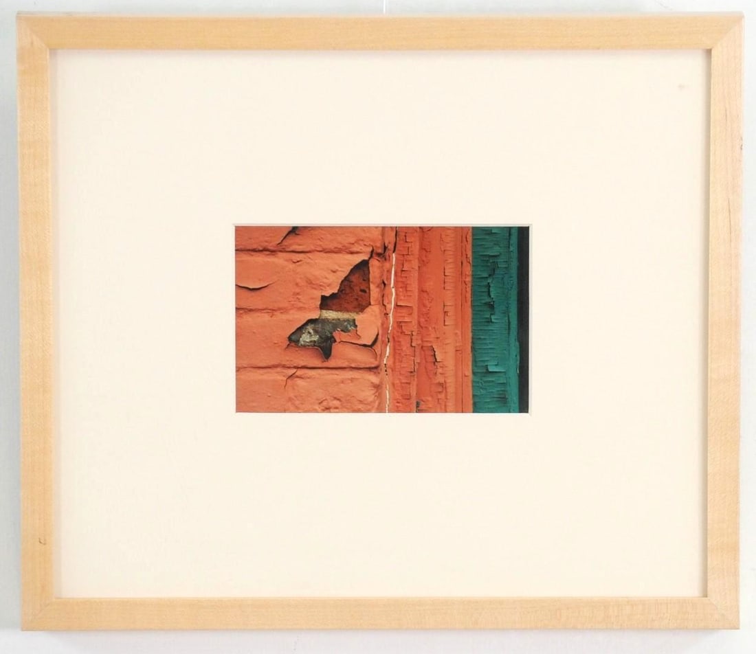 Framed Color Architectural Photography: tagged en verso, "From my Brick" Series Lacrosse '97 R. Black", 12" x 14" Framed 