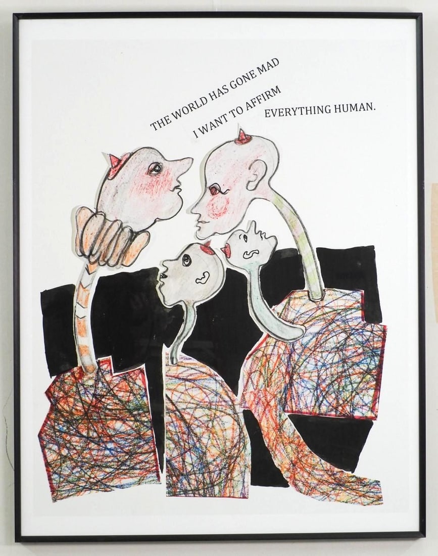 Fran Bull Enlarged Photo of Collage on Paper - 2