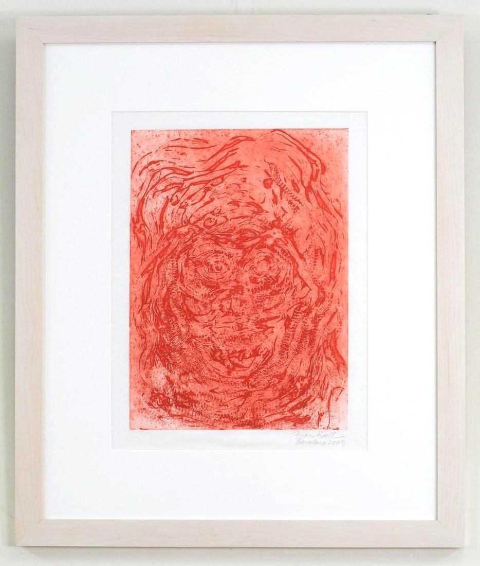 Fran Bull Prints on Pressed Paper - 2