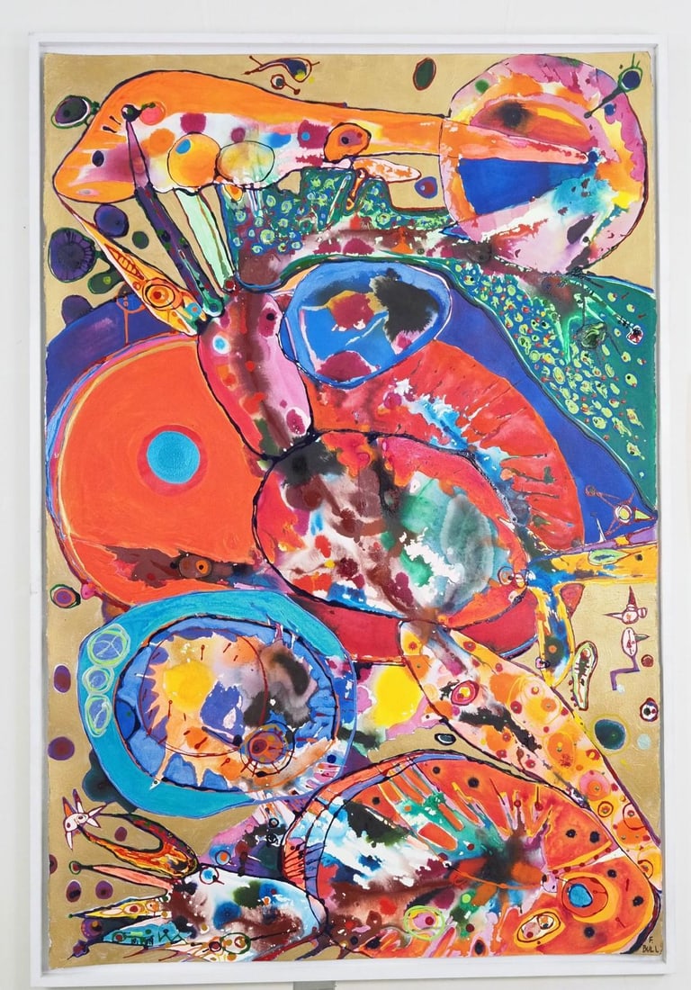 Fran Bull Mixed Media on Paper Painting (1 of 9)