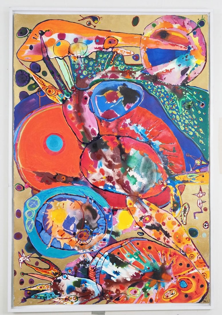 Fran Bull Mixed Media on Paper Painting - 2