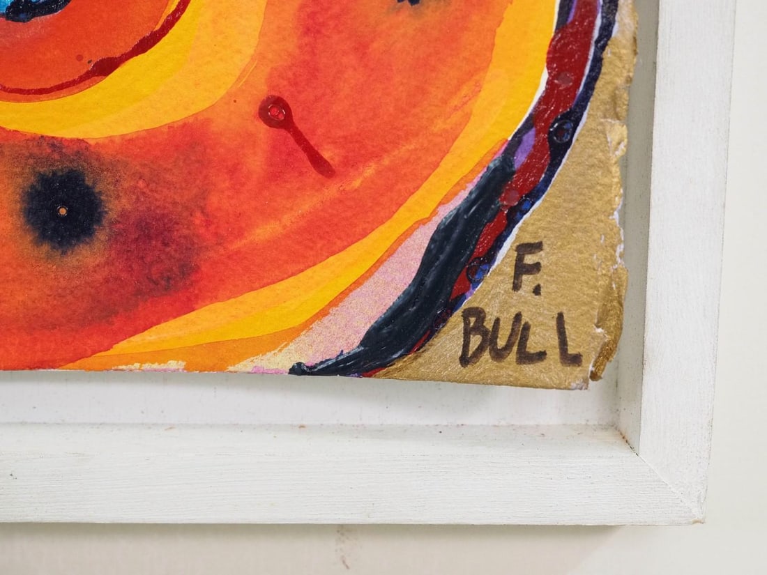 Fran Bull Mixed Media on Paper Painting - 4