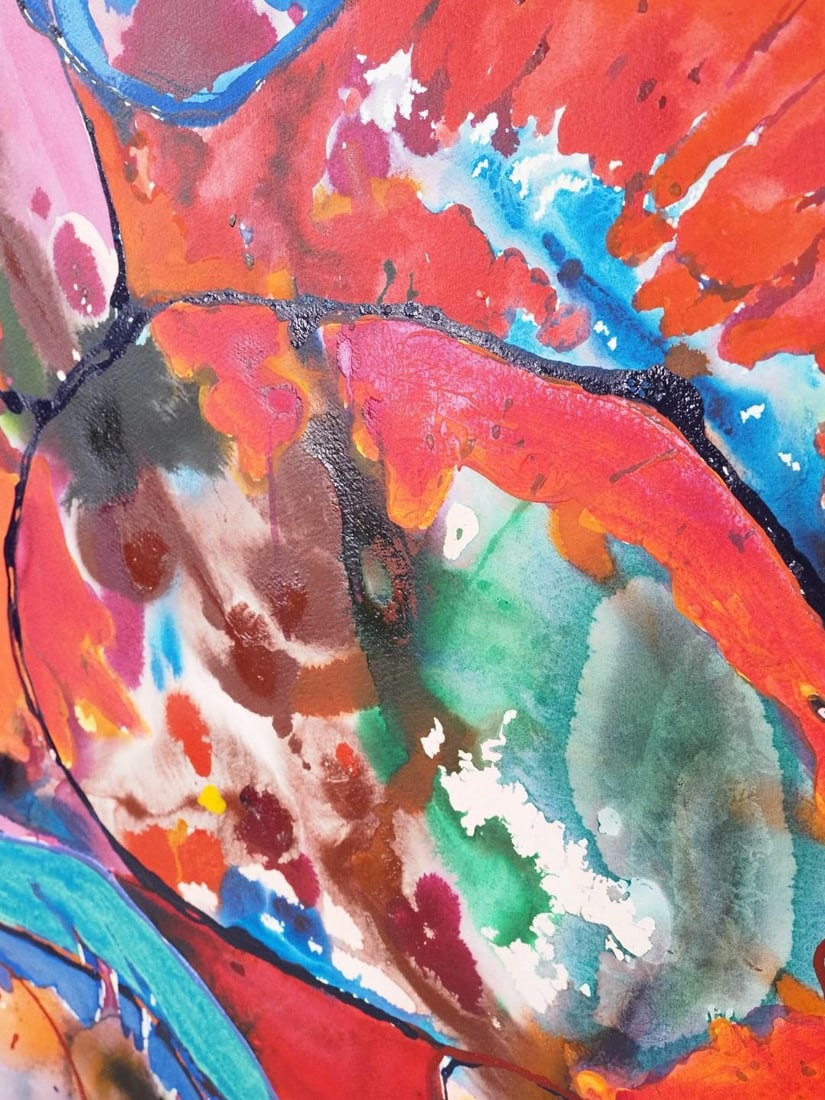 Fran Bull Mixed Media on Paper Painting - 5