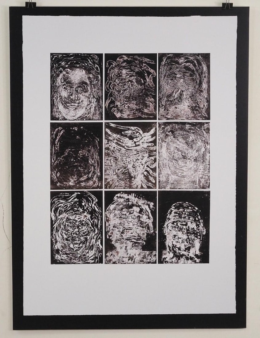 Photographic Reproduction on Foam Board: of Fran Bull's "The Fallen Ones", 40" x 29" 