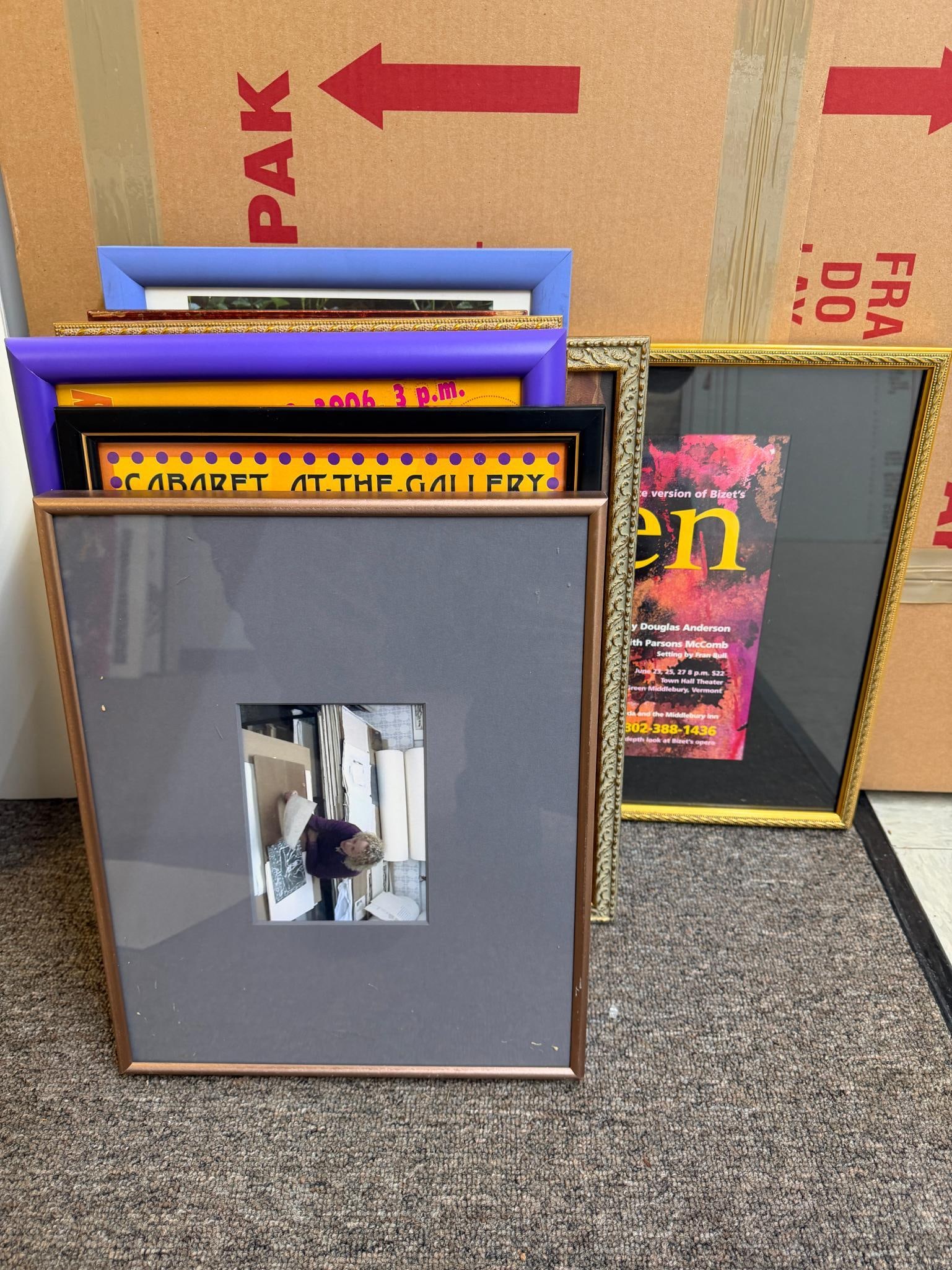 (11) Asst. Small Frames: Largest 16"x25" 