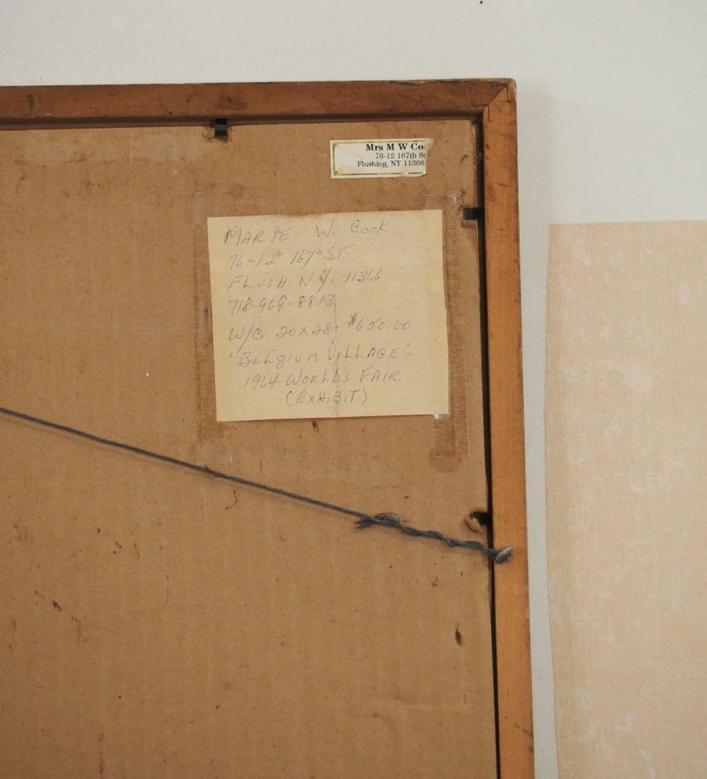 Belgium Village Watercolor on Paper Painting - 10