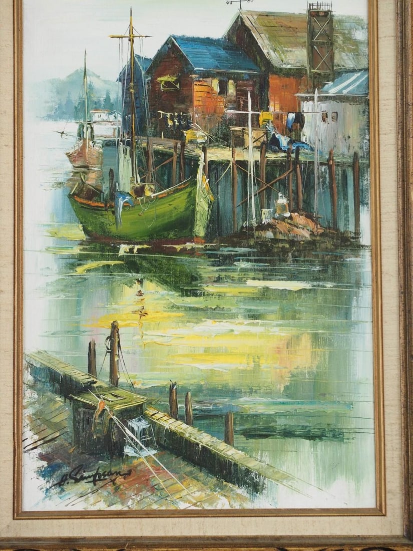 A. Simpson Oil on Canvas Painting - 4