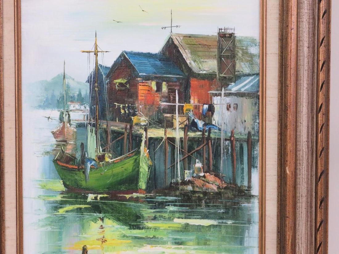 A. Simpson Oil on Canvas Painting - 7