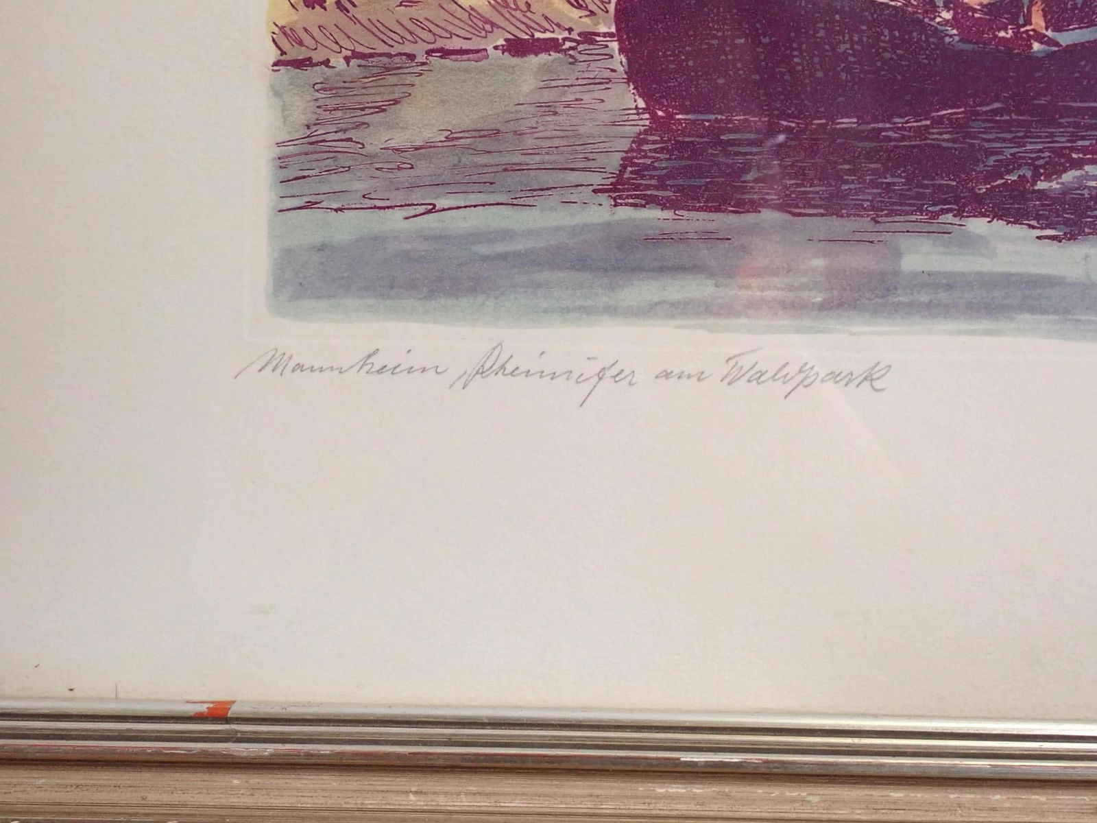 Rudi Mullers Watercolor Etching on Paper Painting - 4