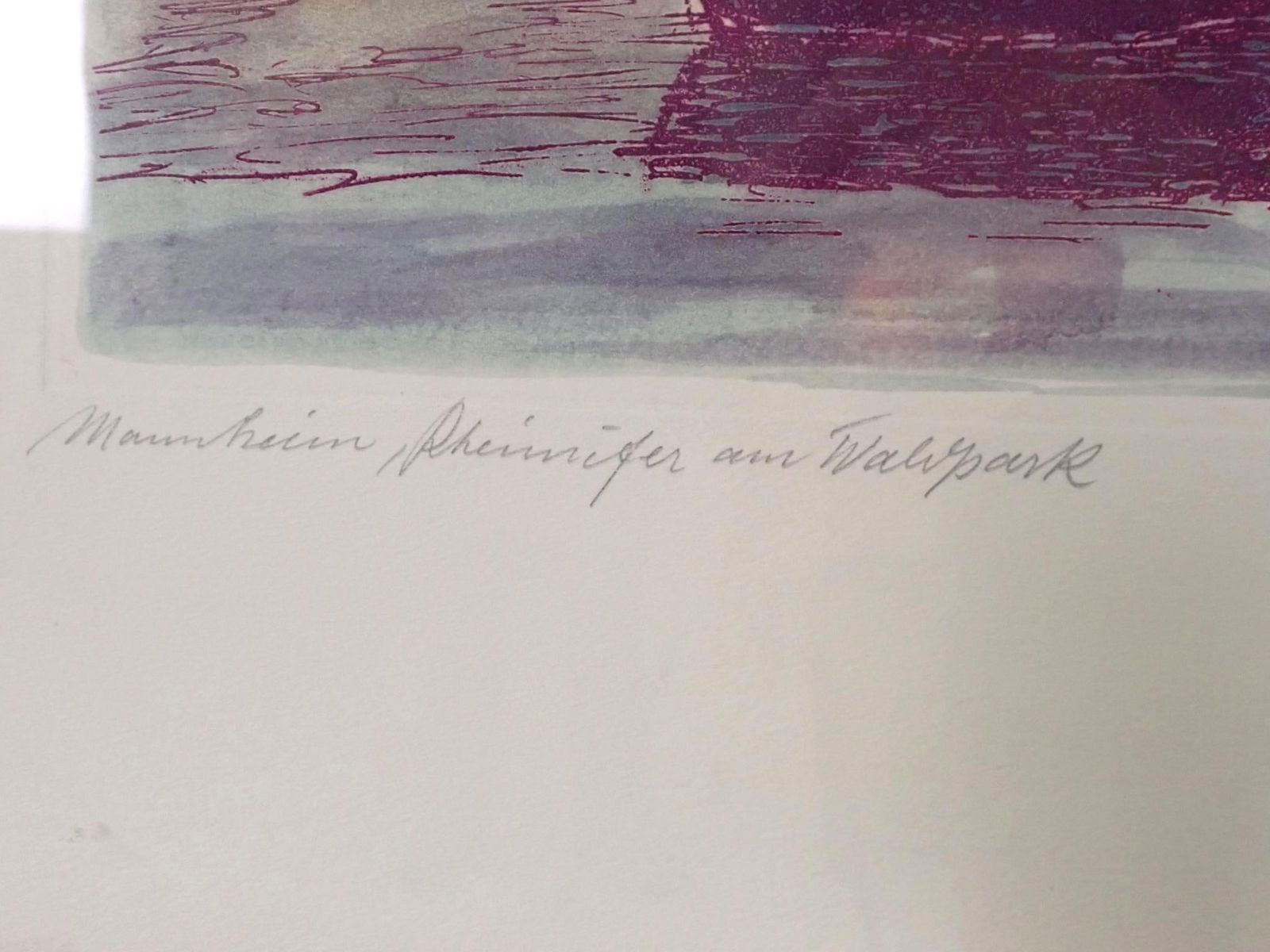 Rudi Mullers Watercolor Etching on Paper Painting - 5