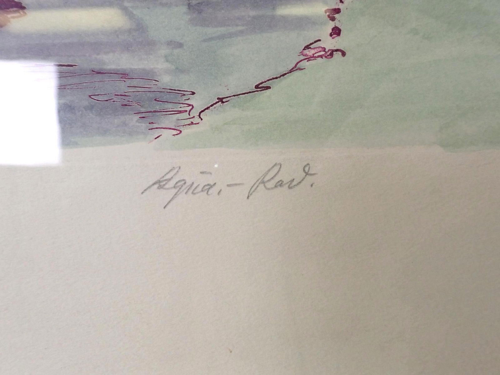 Rudi Mullers Watercolor Etching on Paper Painting - 6