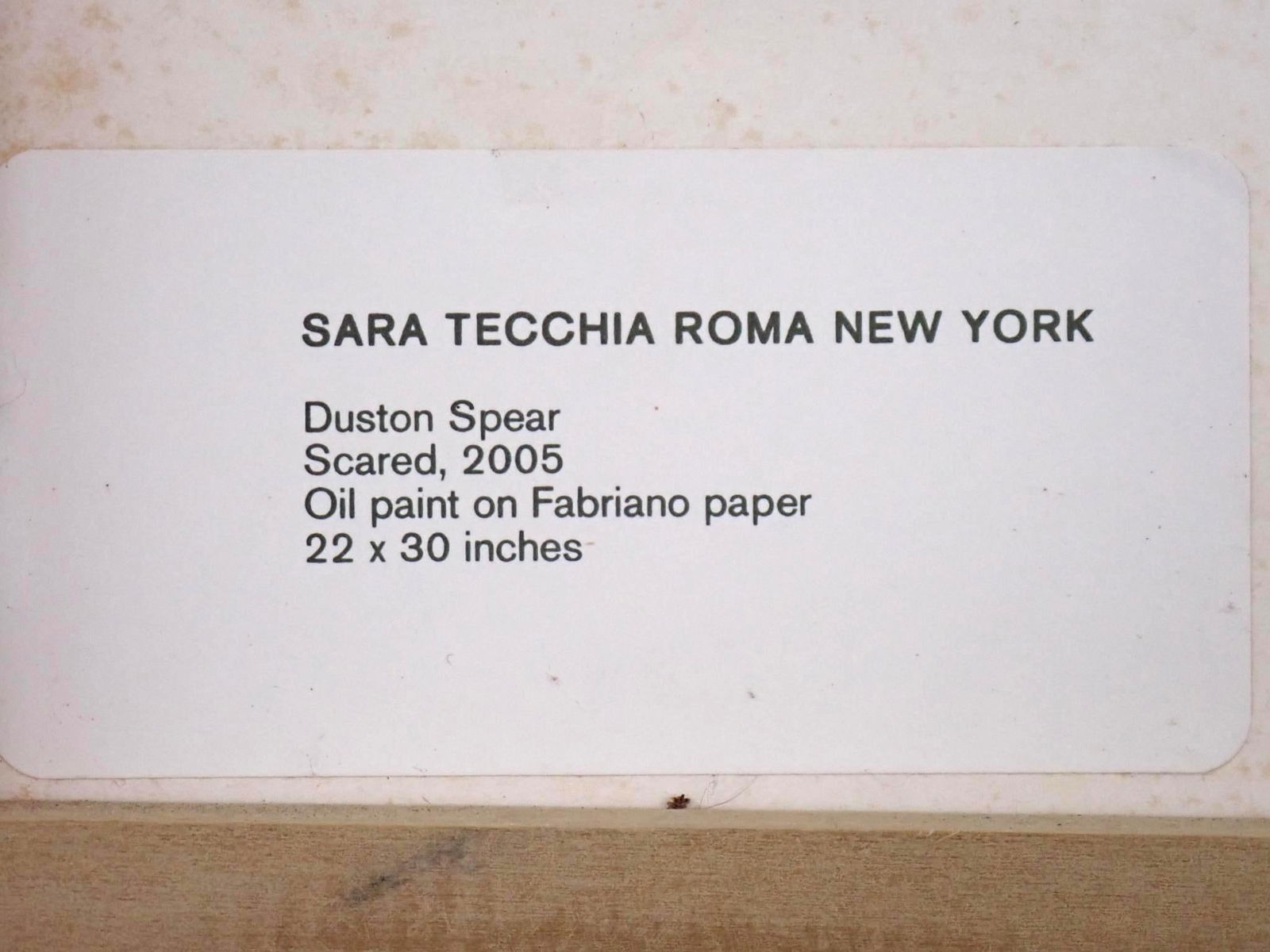 Dustin Spear "Scared" Oil on Fabriano Paper Painting - 7