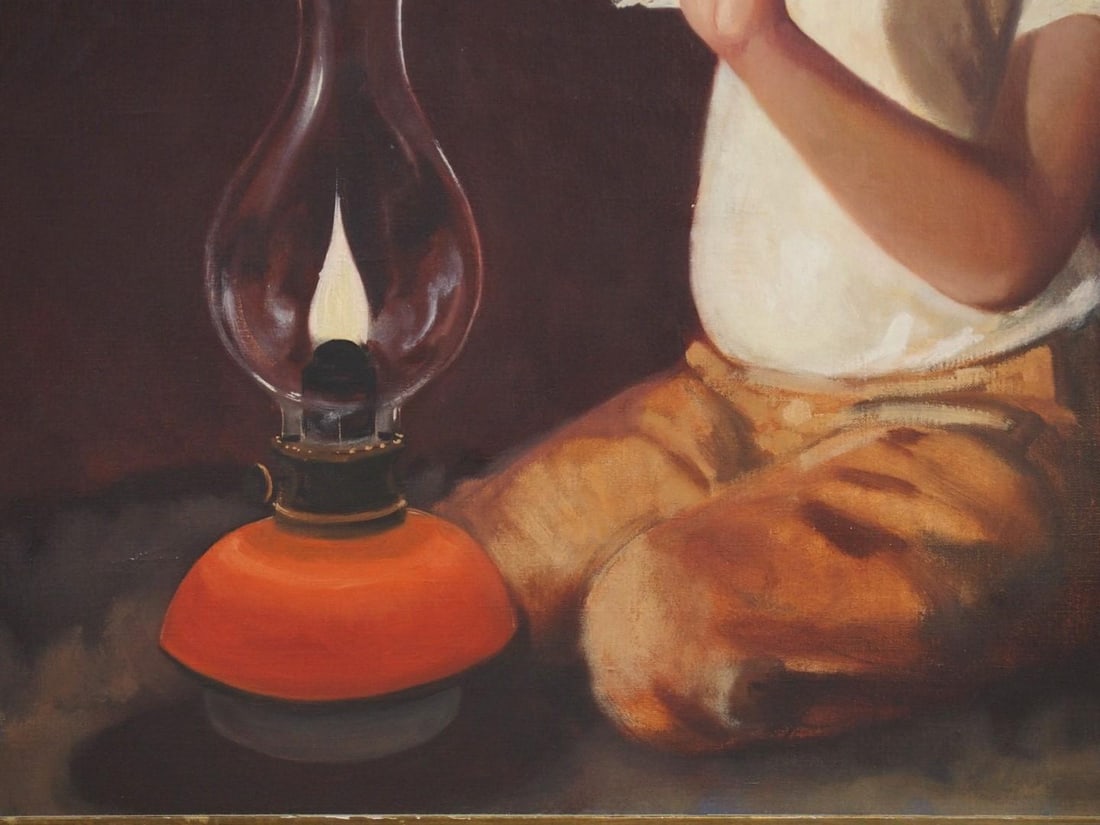 David E. Fern Oil on Canvas Painting - 6