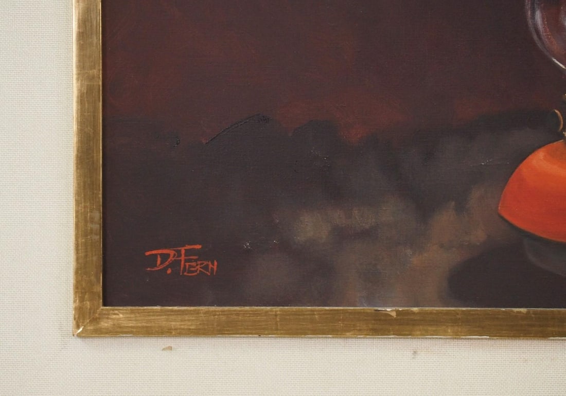 David E. Fern Oil on Canvas Painting - 8