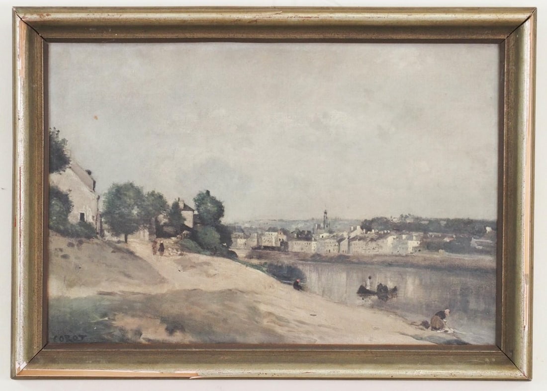 Print on Paper: SLR "Corot", 15.75"x22.25" framed, **Frame is Damaged 