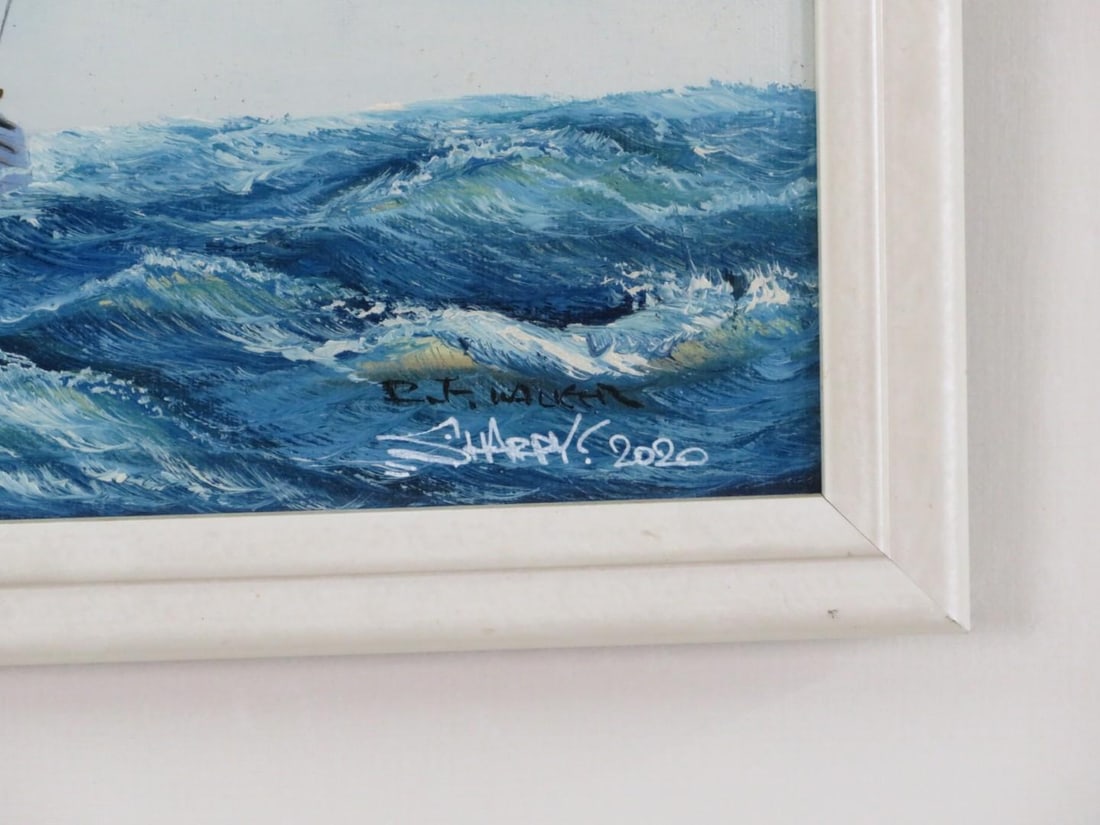 "Smooth Sailing" Oil on Board Painting - 3