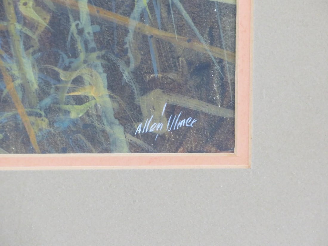 Allen Ulmer "Burnt Harvest" Acrylic on Paper Painting - 3