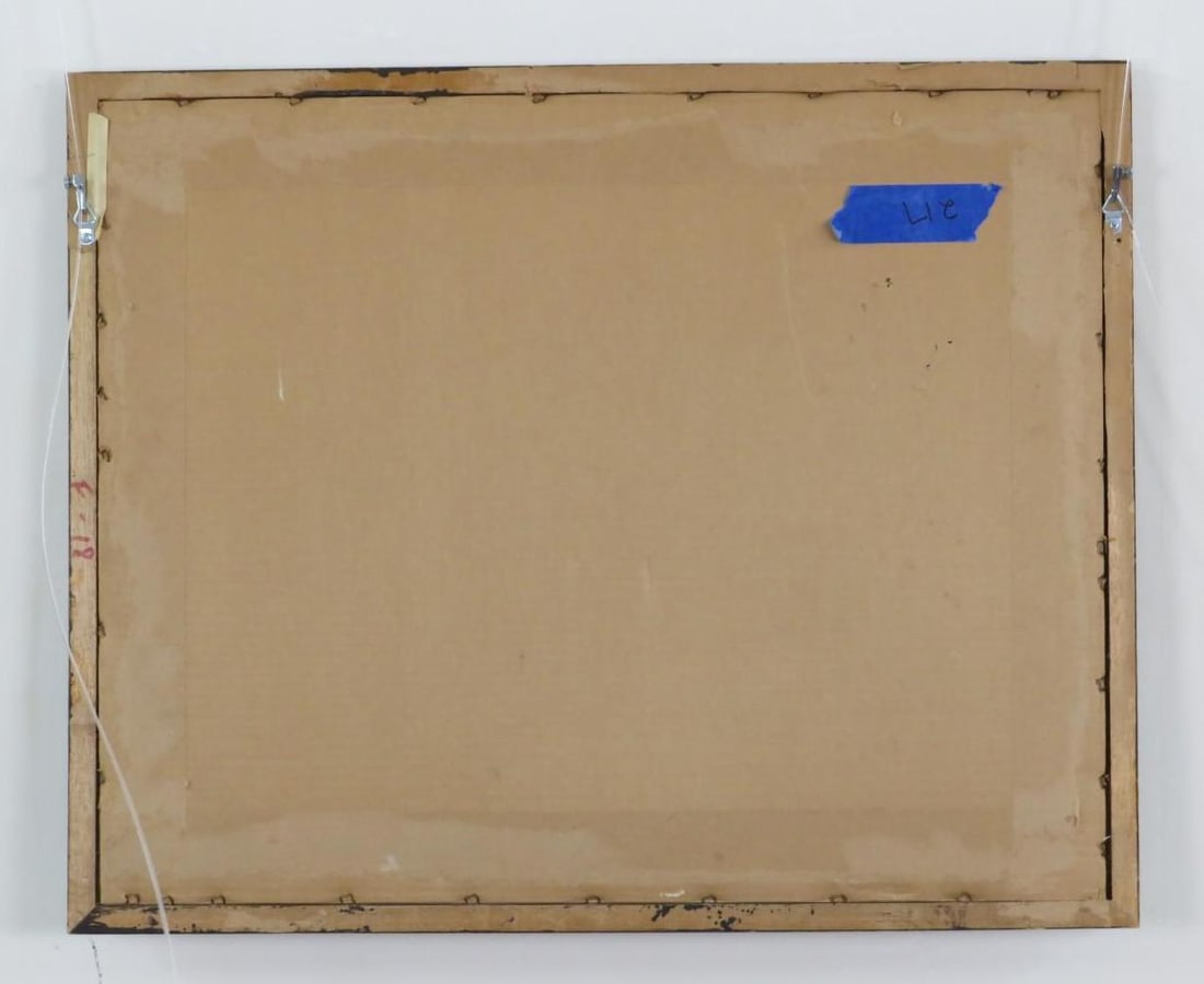 Allen Ulmer "Burnt Harvest" Acrylic on Paper Painting - 4