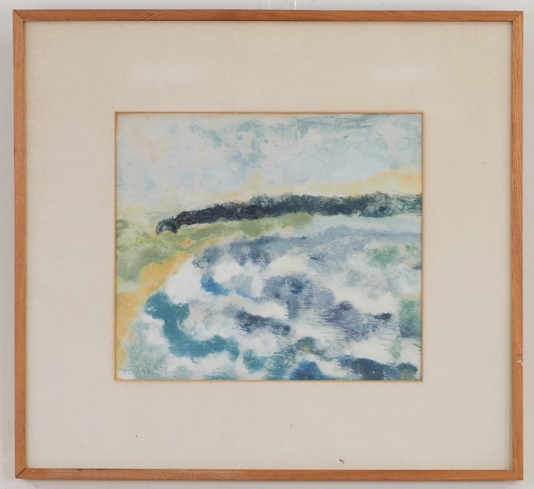 M. Abrams Watercolor Painting - 3