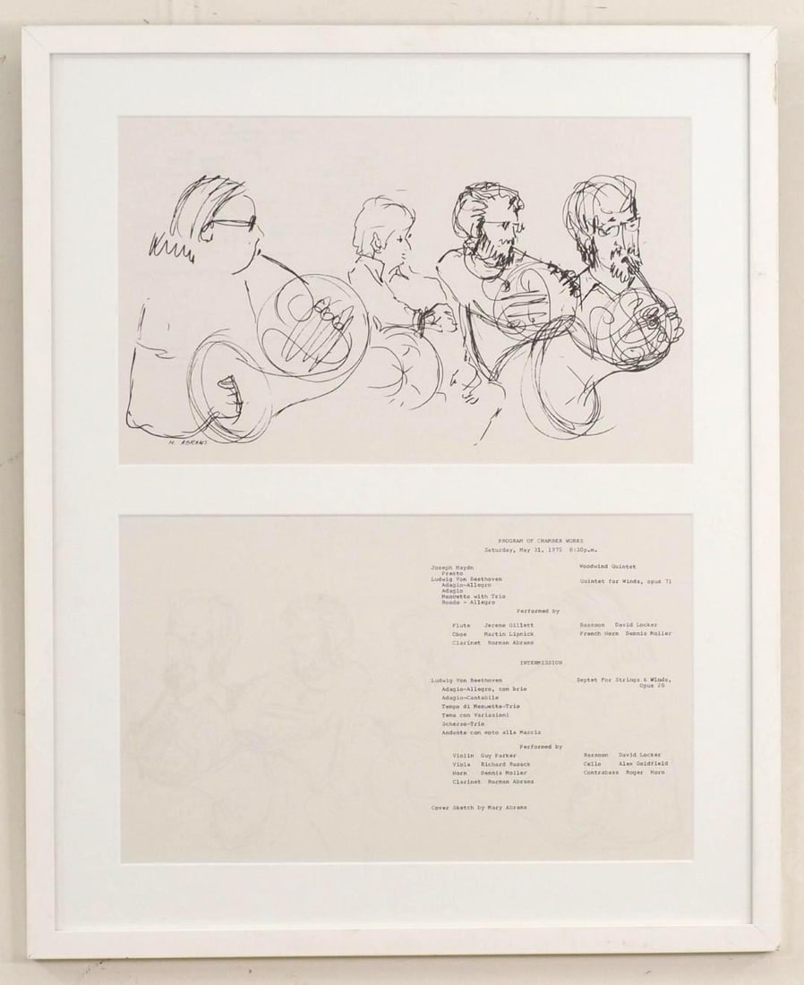 Mary Abrams Cover Sketch Print on Paper - 2