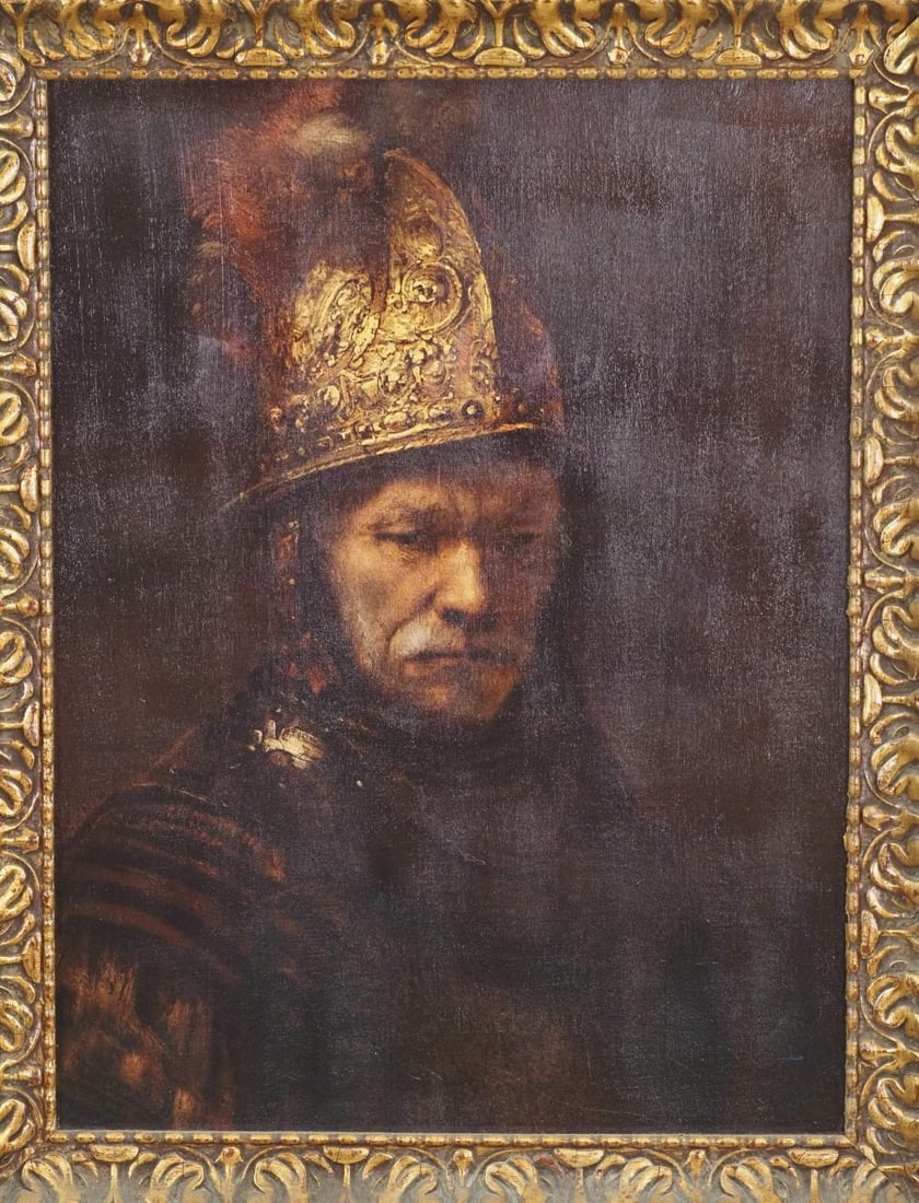 "The Man with the Golden Helmet" Print on Canvas - 3