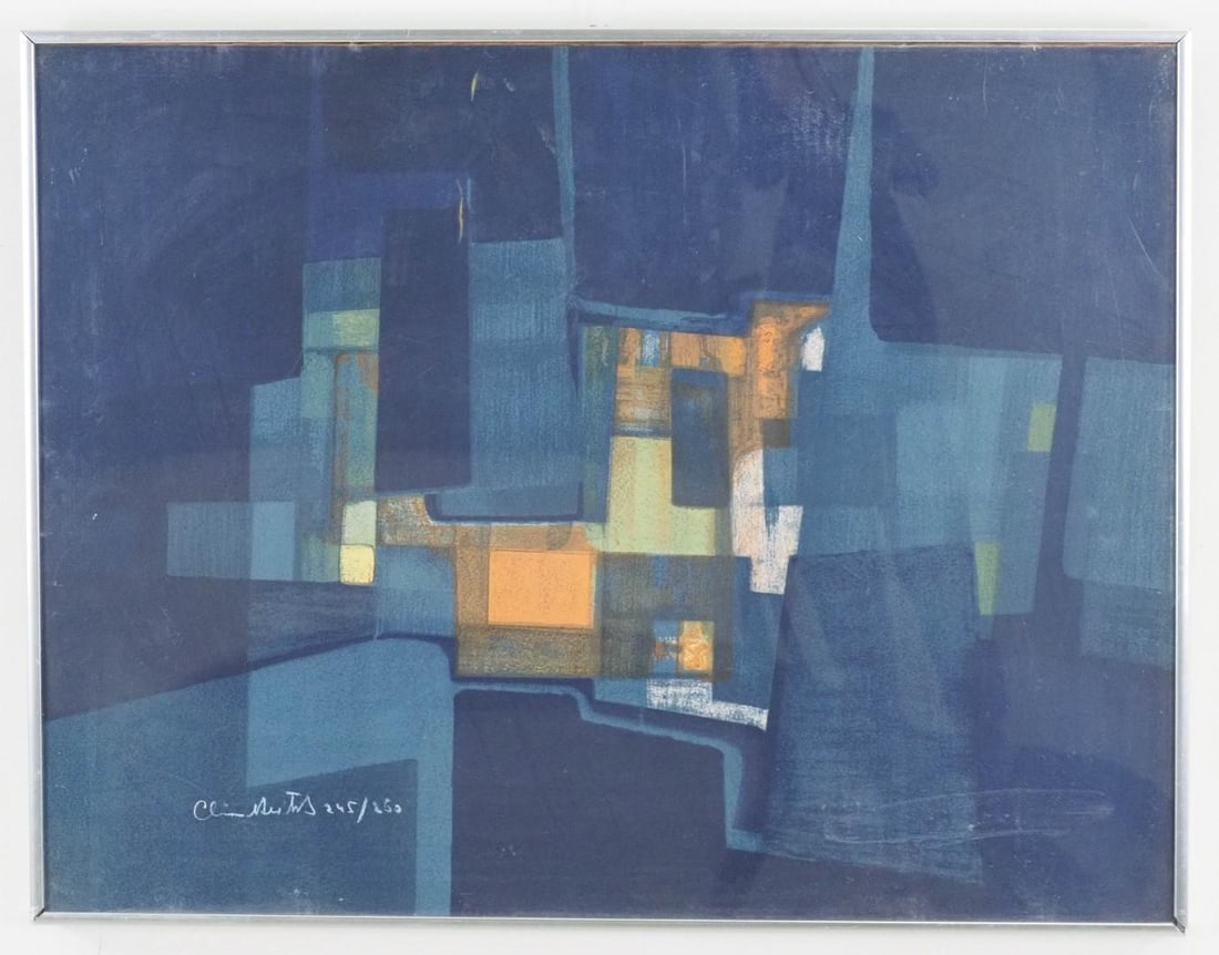 Sacha Chimkevitch Print on Paper: SLL "Chimkevitch 245/260", 21.5"x27.5" framed 