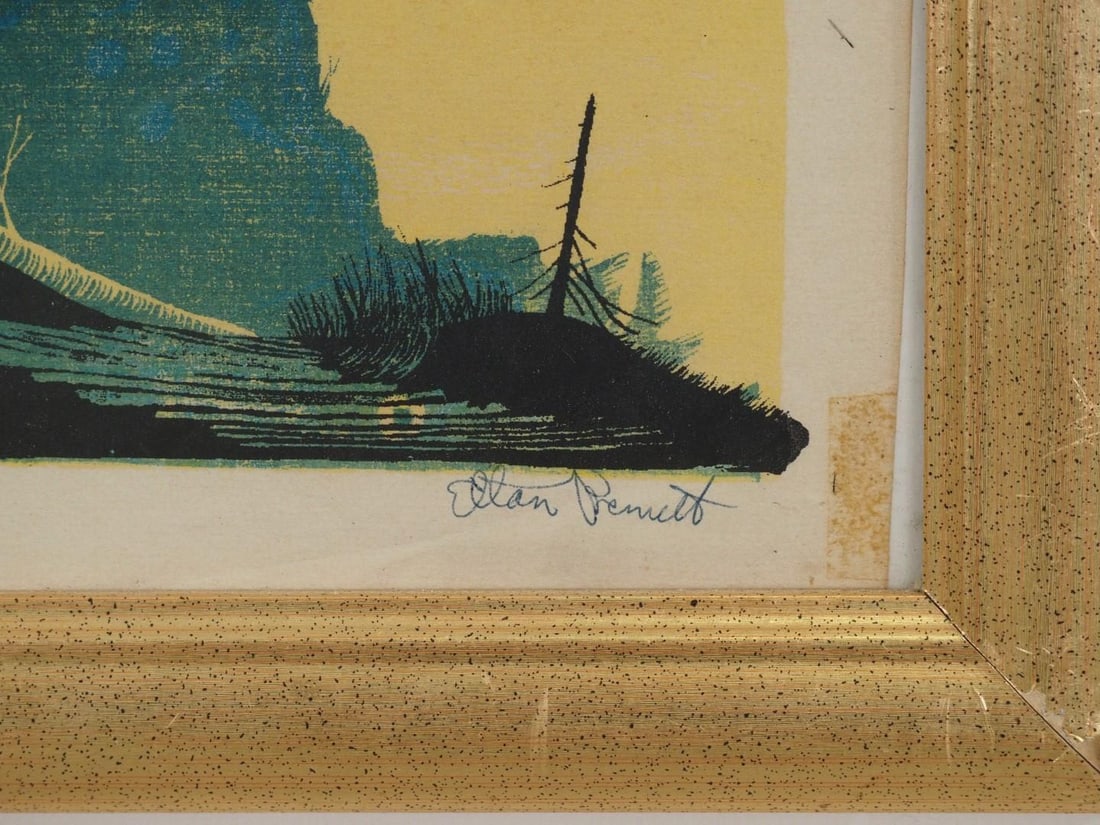 Ethan Bennett "Round the Point of a Sudden Came the Sea" Lithograph - 5