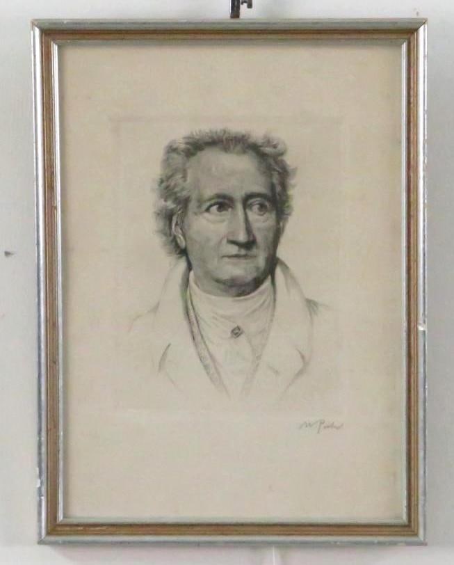 William Pech Etching of Wolfgang von Goethe (1 of 7)