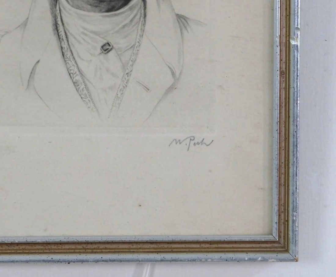 William Pech Etching of Wolfgang von Goethe - 3