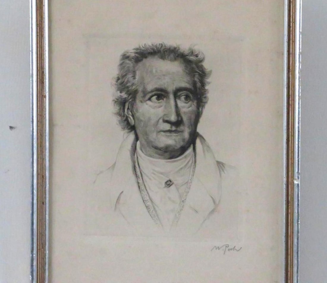 William Pech Etching of Wolfgang von Goethe - 5