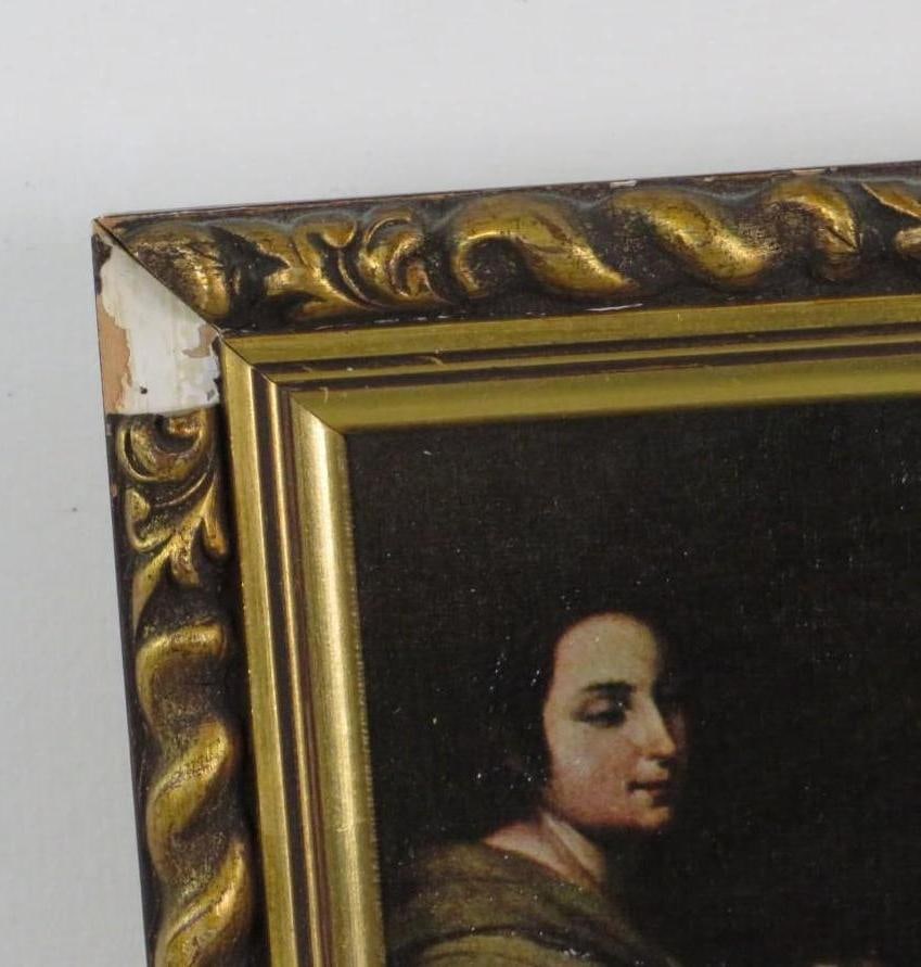 "The Holy Family with a Little Bird" Oliograph Reproduction - 3