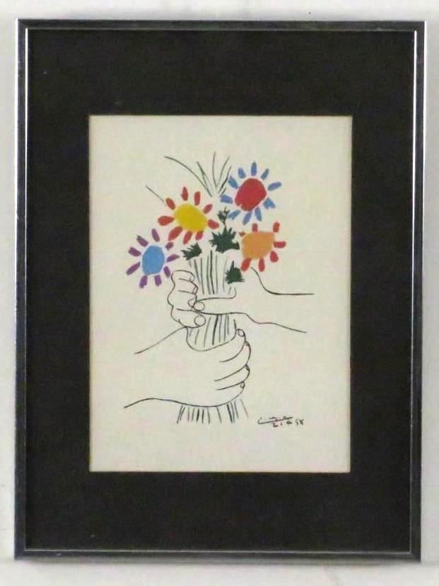 "Bouquet of Flowers" Reproduction Print by Picasso (1 of 7)