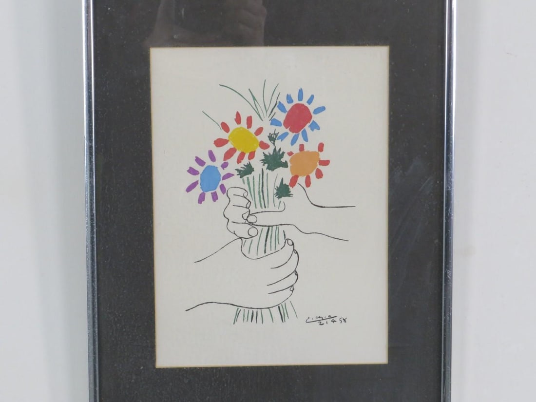 "Bouquet of Flowers" Reproduction Print by Picasso - 5