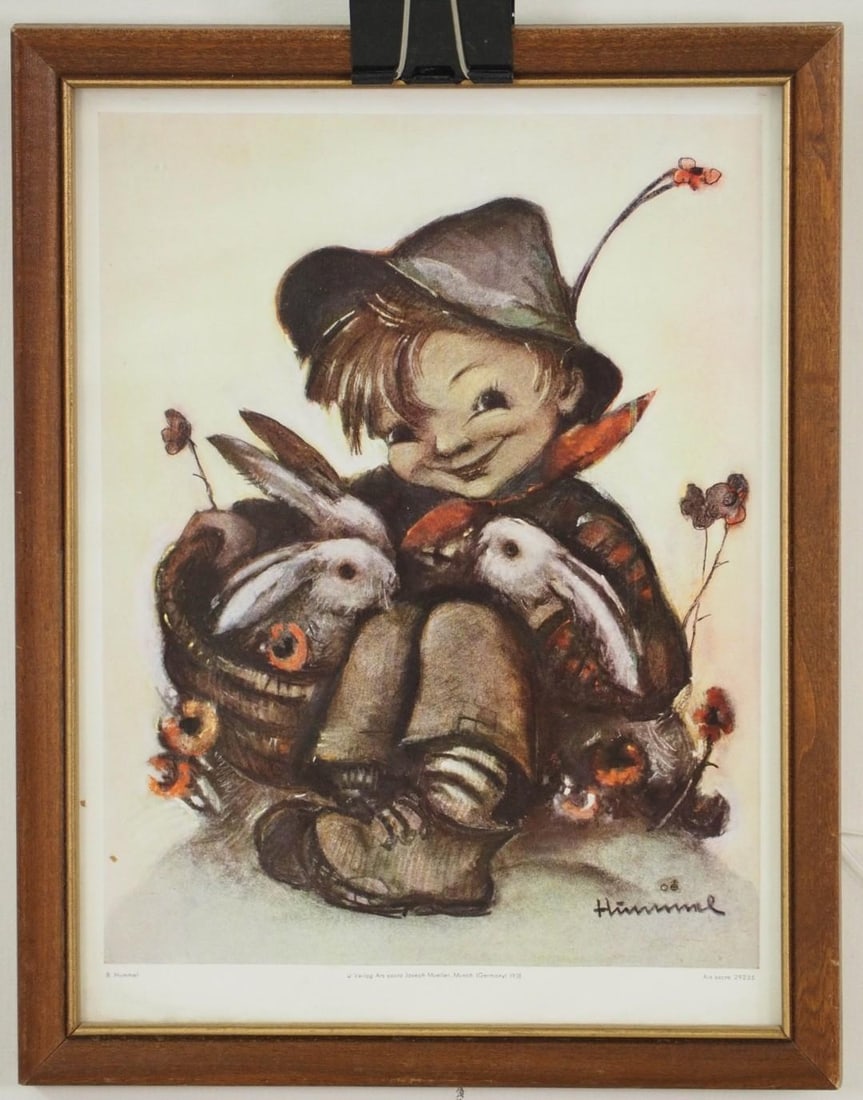 (2) Berta Hummel Framed Prints - 5