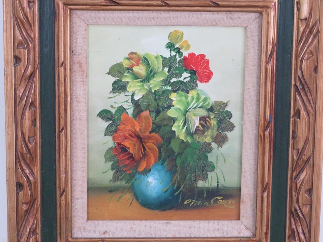 Tina Corsi Still Life Oil on Board Painting - 2