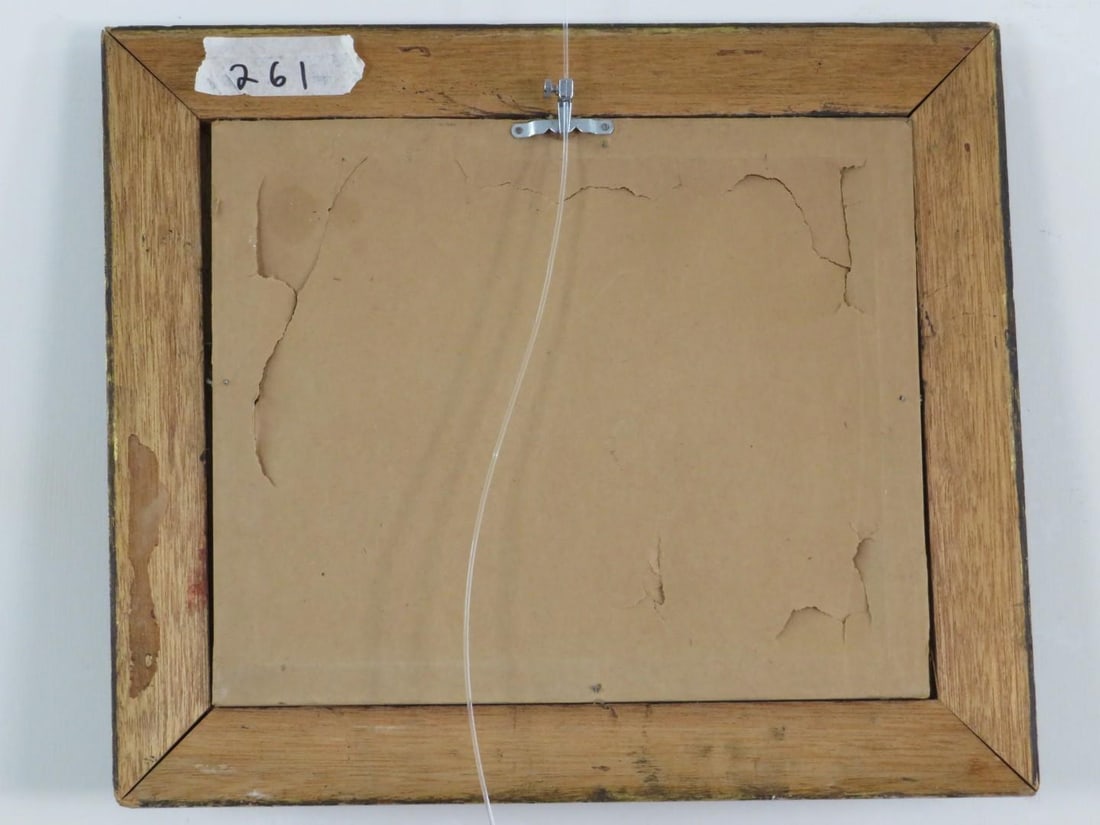 C. Holland Landscape Oil on Board Painting - 4