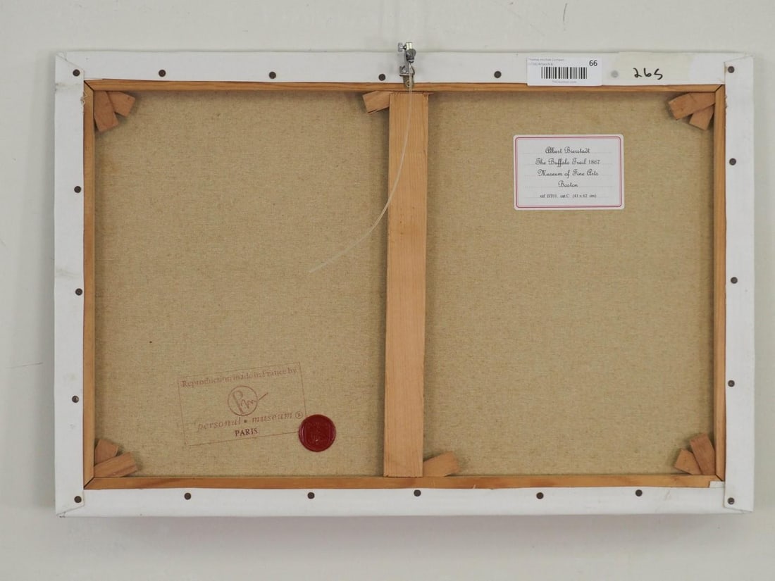 Albert Bierstadt Reproduction Print of "The Buffalo Trail 1867" - 11